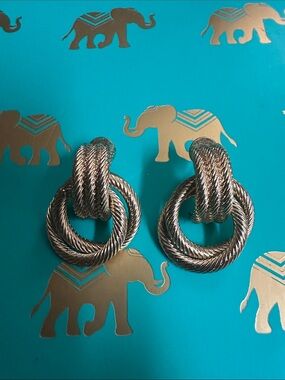 Gold -Tone Rope Knot Earrings - Women's Accessories